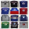 Custom Georgetown Hoyas College Allen Iverson Jerseys 3 Men Basketball Dr J Julius Erving 6 Wilt Chamberlain 13 Blue Black White Red