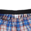 MUITOPANTES Brand de alta qualidade Boxer shorts tecidos Cotton Classic xadre