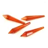 Chandelier Crystal Orange Red 30pieces 60mm Icicle Prism Drop Shape Parts Pendants For Home/Wedding Lamp Decor