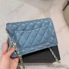 CC Shoulder Bags Classic Women Lambskin Wallets Quilted Flap Bags French Mini Coins Card Holder Vintage Matelasse Hardware Chain Crossbody Large Capacity Handba