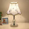 Table Lamps Classic Vintage For Bedroom Bedside Lamp Modern European Crystal Desk Living Room Lights E27 EU UK US Plug