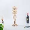 European Style Retro Crystal Candle Holder 50/60CM Tall Big Size Golden Candlestick For Event Home Wedding Decoration