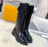 2024 Designer Paris Territory Flat High Ranger Boots Iconic Branded Women Ankle Boot Laureate Platform Desert Calfskin Chunky Martin Winter Sneakers With Box