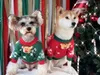 Ropa para perros Ropa de moda para mascotas Gato de invierno Suéter de vacaciones de Navidad para perros pequeños Schnauzer Akita engrosado