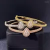 Moda Bangle Classic Water Drop Jewelry Cubic Zirconia for Women Party Wedding Top Quality