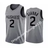 カスタム2021 New Stitched Gianna Maria Onore Jersey Uconn Huskies Special Tribute College 2 Gigi Mamba Memorial 33 Bas