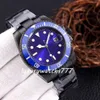 Factory Watch 41mm Automatisk mekanisk keramisk person 904L Rostfritt stål Sapphire Watch Black Series armbandsur