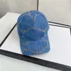 Brev boll mössa män denim baseball hatt utomhus kvinnor sport cap streetwear semester sol visir kepsar