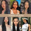 Hot Lace Wigs Ombre Color 30 Inch Braided Synthetic Front for Black Women Cornrow Braids with Baby Hair Box Braid 221216