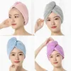 NUEVA Toalla Mujeres Adulto Baño Absorbente Baño de secado rápido Ducha más gruesa Gorro de pelo largo y rizado Microfibra Wisp Toalla de cabeza seca RRA911