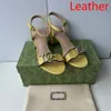 Heels With Box Women shoes Designer Sandals Quality genuine leather Sandals Heel height 7cm and 5cm Sandal Flat shoe Slides Slippers by top99 0032