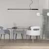 Pendant Lamps Nordic Minimalist Dining Chandelier LED Creative Geometry Long Line Hanging Lamp Livingroom Bar Coffee Shop Iron Art Fixtures