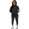 Survêtements joggings rouges Ensemble deux pièces Vêtements pour femmes CONTRAST Lettre Imprimer Veste à manches longues Pantalon Costume mode Sportswear Streetwear