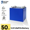 Batteries prismatiques de batterie de la batterie 3.2V 50AH LiFePO4 avec le Terminal de goujon pour la batterie 12V 24V 48V de stockage d'énergie à la maison d'énergie solaire