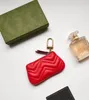 7A myntväskan nyckel plånbok pochette liten påse designer mode läppstift väskor kvinnor mens keyring kreditkort hållare lyx mini w6122461