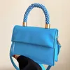 Evening Bags 2023 Luxury Designer Brand Ladies Shoulder Blue Purple Orange Handbags Ferry Clutch Patent Leather Courier