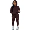 2023 Spring Designer Womens TrackSuits Nowy seksowny dwuczęściowy zestaw pusty dziura wysoka talia