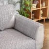 Housses de chaise solide gris housse de canapé coton lin tissu serviette canapé siège pour coin salon