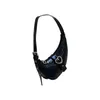 Evening Bags Xiuya Moto Biker Shoulder Bag For Women Trendyol Heart Zipper Underarm Crescent Black Patent Leather Babes Coin Purse