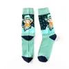 Men's Socks Winter Cotton Stocks Keep Warm Effect Casual Fashion Style Patchwork Pattern Christmas Gift World Celebrities