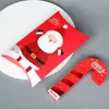 Özel iyilikler Noel kağıdı uç koltuk değneği tipi şeker ambalaj lüks boş çikolata bonbon hediye renk kutusu A363