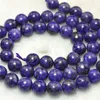 Beads ICNWAY Natural 6-10mm Charoite Gemstone Round Loose DIY Bracelet Necklace Earrings Making Jewelry 15inch