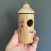 Natural Wooden Hummingbird House Garden Decoration Bird Houses Nest Window Outdoor Yard Hanging