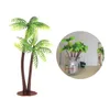 Dekoracyjne figurki mini sceneria modelu krajobraz symulacji palmy kokosowej drzewa dekoracje domowe ozdoby Dropships