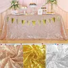Tala de mesa 39x59in Retângulo Glitter Glitter Runner Banquet Festival Decoração da capa da casa