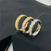 anel de grife de designer 4mm 5mm 5mm de titânio aço prata amor ring homens para mulheres rosa jóias de ouro rosa anéis de casal presente 20 cor
