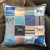 Подушка декоративная подушка шелковая корпус дизайн клетчатки для кошачья лошадь бросить кресло -кресло -подушка подушка для дома мода 221231