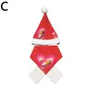 Chien Vêtements Pet Chat Chapeau Rouge Écharpe Costume De Noël Ensemble Réglable Père Noël Pour Chiot Chaton Petits Chats Chiens