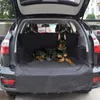 Housses de siège de voiture pour chien Tapis pour animaux de compagnie en tissu Oxford imperméable pour la doublure de cargaison de coffre de SUV Couverture entière Transporteurs antidérapants solides Accessoires de voyage