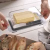 Assiettes KITCHENDAO Cuisine Plastique Beurrier Transparent Avec Couvercle Et Couteau