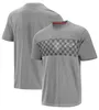 Fato de corrida de F1 para novos pilotos de equipe, camiseta masculina de manga curta de secagem rápida