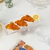 Plates 1Pc Modern Fruits Storage Plate Decorative Crystal Glass Serving Tray