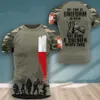 Men's T-Shirts New Poland Men's T Shirt Poland Soldier-army-veteran Country Flag 3d Printed High Quality T-shirt Summer O-neck Men Female Shirt T230103