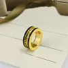 Bagues pour hommes et femmes, marque de mode, vintage, bague de styliste, bijoux de mariage, cadeau, bagues d'amour, 15 couleurs, nouvelle collection