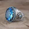 Klusterringar 2023 vintage par ring metall artificiell kristall pärla skärning utsökt för kvinnor män smycken grossist anillos