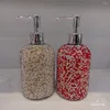 Бутылки для хранения Bling Diamond Hand Danitizer Бутылка 500 мл стеклянная ванная комната для мыла для мыла для душевого геля для душа жидкий лосьон Пресс.