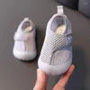 Chaussures de sport enfants pour filles baskets maille respirant bébé fille fond souple premiers marcheurs garçons SYR001