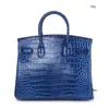 Bolsas de designer bolsas têm logotipo clássico couro de crocodilo saco de platina grande marca moda feminina bolsa versátil em forma de único