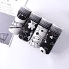 Underpants 4pcs/lote de desenho animado masculino de cor pura confortável respirável cuecas boxer shorts