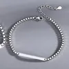 Link Armbänder Mobius Ring Paar 925 Sterling Silber Armband Männer und Frauen Paar Minderheit gewebt Hand Seil Souvenir Geschenk