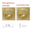 Wall Lamp 86Type Stairs Light 1.5W LED Step Human Motion PIR Sensor Stairway Corridor Foyer Lighting Eu Standard Night Footlight