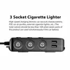 120W autolader Sigarettenaansteker Splitter 4 USB -poorten Quick Charge QC3.0 Universal 12V/24V 3 Socket Power Adapter met 3 Switch TR30