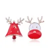 Brincos de garanhão moda fofa Papai Noel, boneco de neve adorável árvore para presentes de natal de Natal acessórios para mulheres meninas