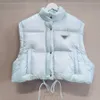 Kvinnor ner Parkas European AW22 Högkvalitativ lyxstil Casual Women Short Down Jacket Läckbara ärmar Puffy Coats Lady Coat 221231