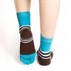 Men's Socks Fashion Stripe Five Toes Design Soft Breathable Cotton Casual Sport 2023