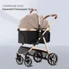 Hondenauto-zitplaatsen LD09-T massa karton Cart redding vierwiel reisdoos rugzak kinderwagen kat